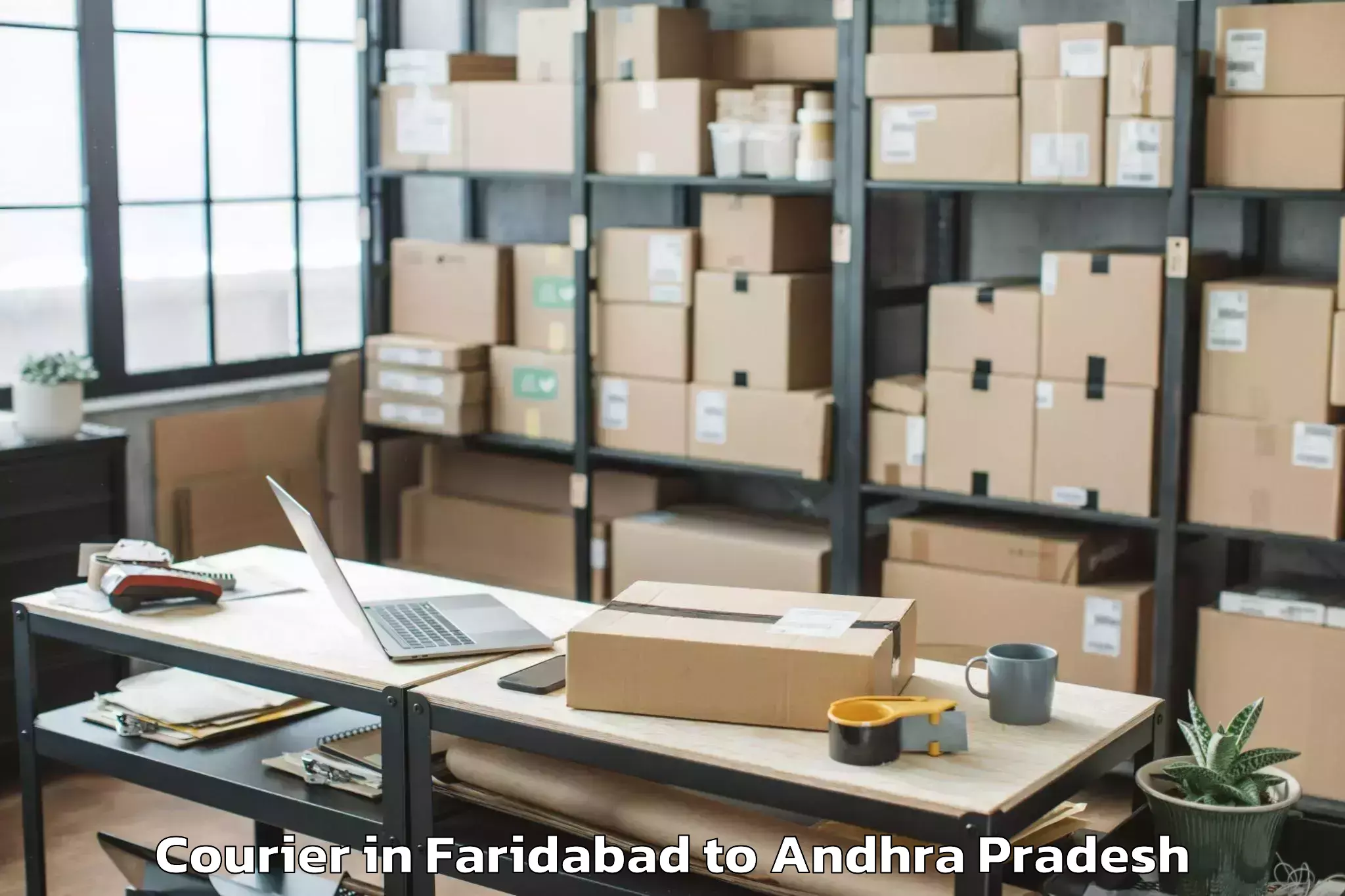 Professional Faridabad to Ponnur Courier